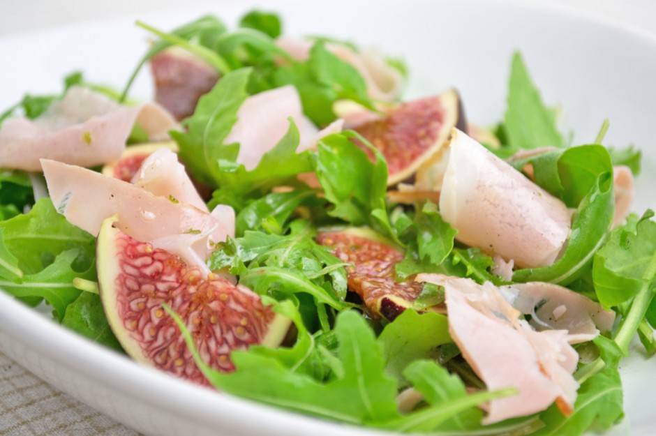 Feigensalat mit Schinken - Rezept