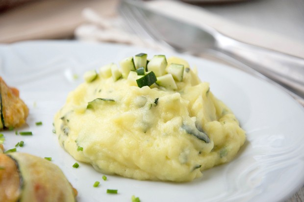 Kartoffel - Zucchini - Parmesan - Püree - Rezept